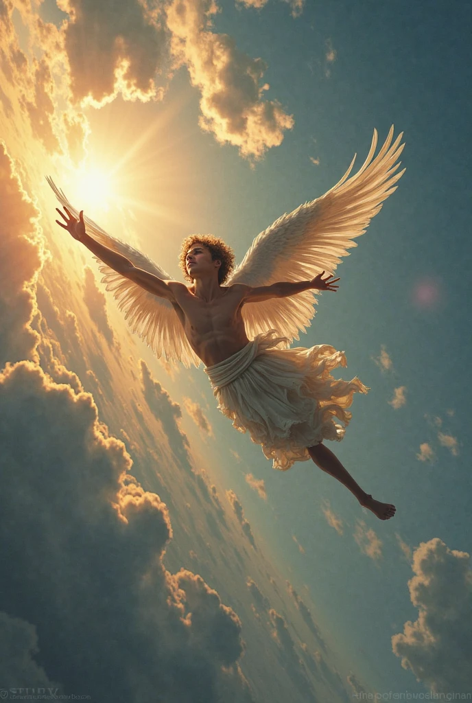 Icarus falling from the sky
