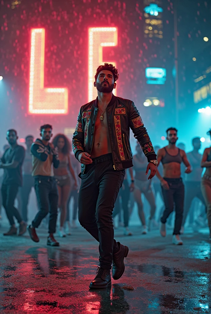 Latin male singer dancing noturbo banner
