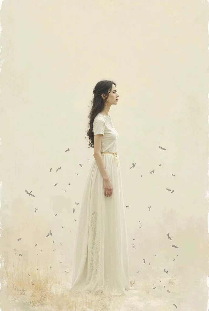 there is a woman standing in a forest with a frisbee, in front of a forest background, standing in the forrest, trees in the background, standing in an apple orchard, standing in a forest, in front of an amazing forest, alien forest in background, standing in the forest, wearing a white folkdrakt dress, standing on a forest