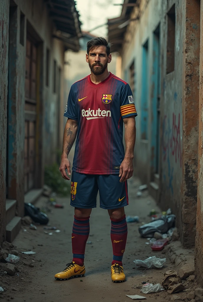 Candid dark photograph of a 27 year old shorter but (fit:0.68) Syrian (handsome) guy wearing a soccer jersey, His eyes are dark hazel, He has dark brown short hair and a prominent jaw, small beard, (very hairy body:1.33), He is looking down at the viewer lustfully, He has tattoos, (The photo is taken late afternoon) in an alleyway, (shot from below:1.22), (neon_outlines), (close up:0.9), (blue and red color theme) <lora:neolin3:0.8>, (footstomp:1.29), (barefoot1.29) <lora:POVFootStomp:0.9>