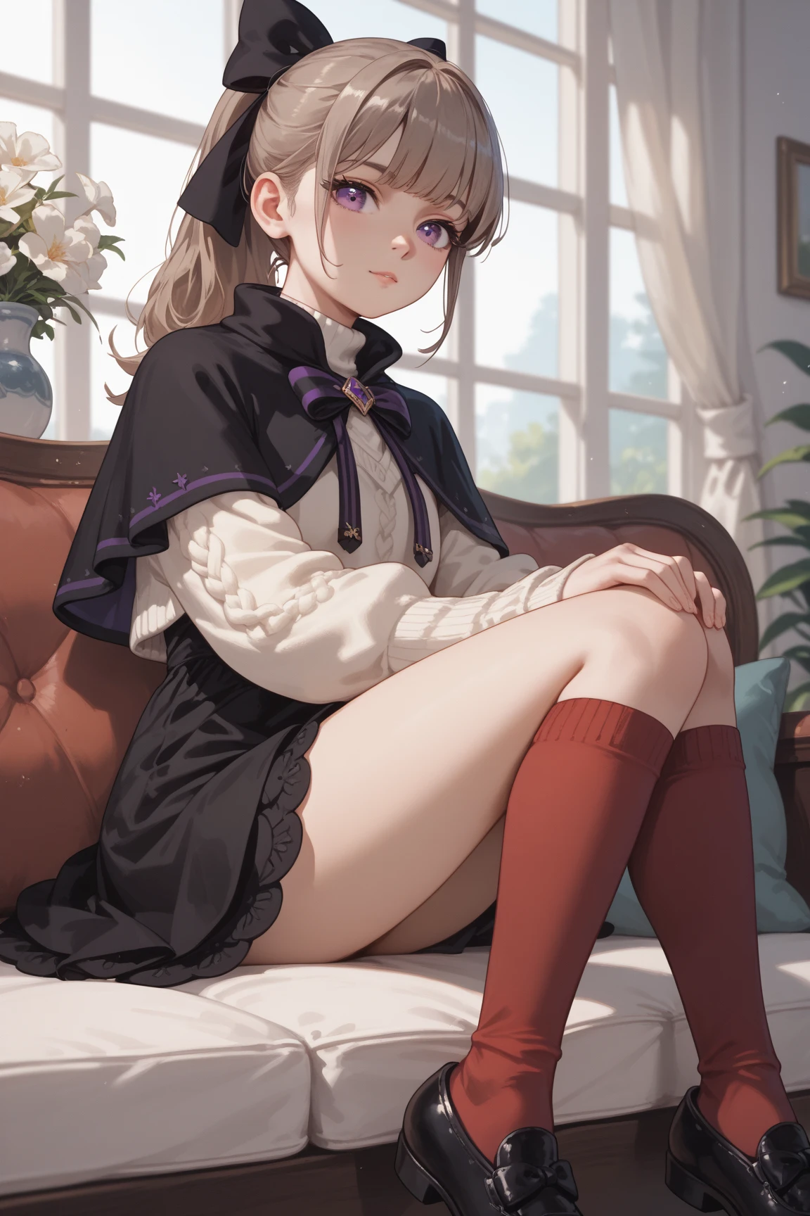 masterpiece, high detail, detailed hands,
stand, rage, fluctuate, spoiled child, witch's house, portrait,
sweep tosho \(umamusume\),witch hat, black headwear, black necktie, collared shirt, red shirt, white gloves, wide sleeves, black jacket, black robe, buckle, belt, white skirt, pleated skirt, black thighhighs, black footwear, high heel boots,thigh focus,legs focus,sitting,crossed legs, sweating,blush,feet,five toes,feet focus,soles of feet