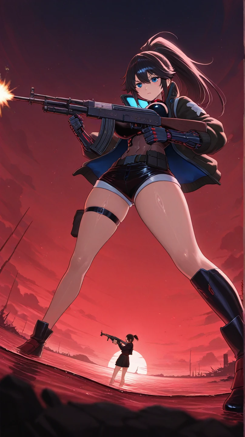 GTA5, short hair, Shotguns, ((ten girls)), white bikini, pistols, assault rifles, machine guns, submachine guns,