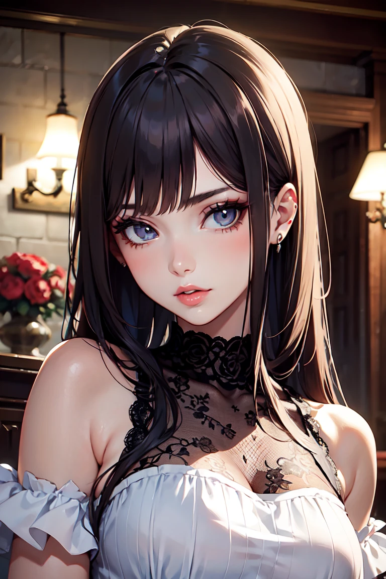 laughter、8k、delicate face、detailed face、simple background、 ((masterpiece, Highest quality, Best image quality, High resolution, 8k)), Very accurate and detailed, 、Accurate and detailed, Accurate depiction,One person, High resolution, Anatomically correct, Very detailed,Large Breasts,smile、sexy、Large Breasts, Illustration,Facial details、Close your mouth, A seductive smile,Ultra-detailed, 日本のIllustrationスタイル, Reality,Facial details、Surrealism, Gentle colors, Soft Light, Overlooking, Full Body、Biting one's lip, Cry with your eyes open, I want to cry,