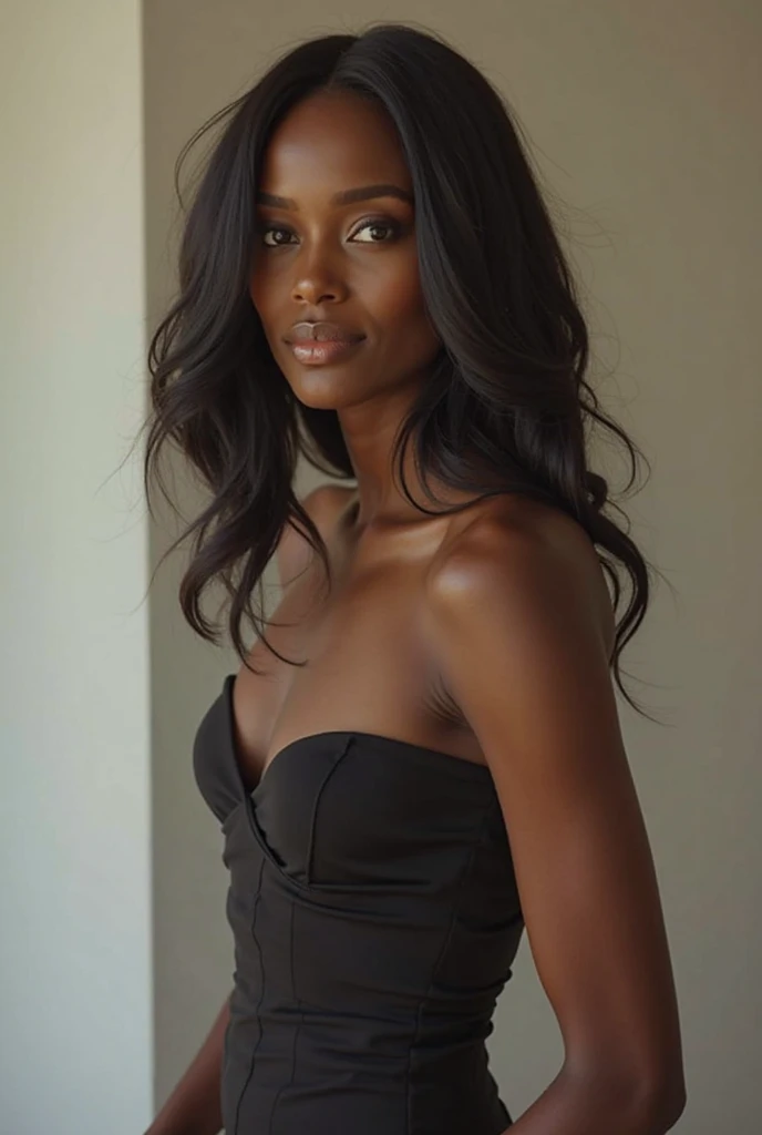 ((Piel africana oscura, very deep ebony skin)), ((Su belleza es innegable)), ((cara linda emocionada)), cuerpo completo, , ((Ojos perfectos ultra detallados,)), ((Linda Pose)), ((Idioma de salida)), ((seductor )), sexy, (( desnudo sexy)), ((Cola de caballo africana larga y rizada africana,)), (( piel)), ((Get up, vista frontal)),  ((afuera, Public cities)), Sharp-focus CGI, photoreallistic, High detail, Realstic, obra maestra, absurdos, La mejor calidad, HDR, alta calidad, K HD, extremadamente detallado, Fondo de pantalla de 8k, Detalles intrincados, 8k UHD, Full HD, (foto realista:1.2), contraste, Luces deslumbrantes, cinematography lighting, natural  lighting, Luz dura, backlite lighting, global ilumination, Elegant Artistic Environmental Inclusion NSFW, su cuerpo y su piel se mimetizan con la naturaleza, Lying down blending into the undergrowth, sensual pero elegantemente bella, luciendo sus piernas largas y femeninas al mismo tiempo que se recuesta de manera sensual, Pose de tocador, Cuerpo segado completo