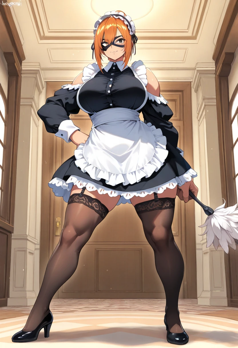 full body, woman, maid outfit, <lora:Solution Epsilon:0.7>, (masterpiece:1.4), best quality, ultra detailed,