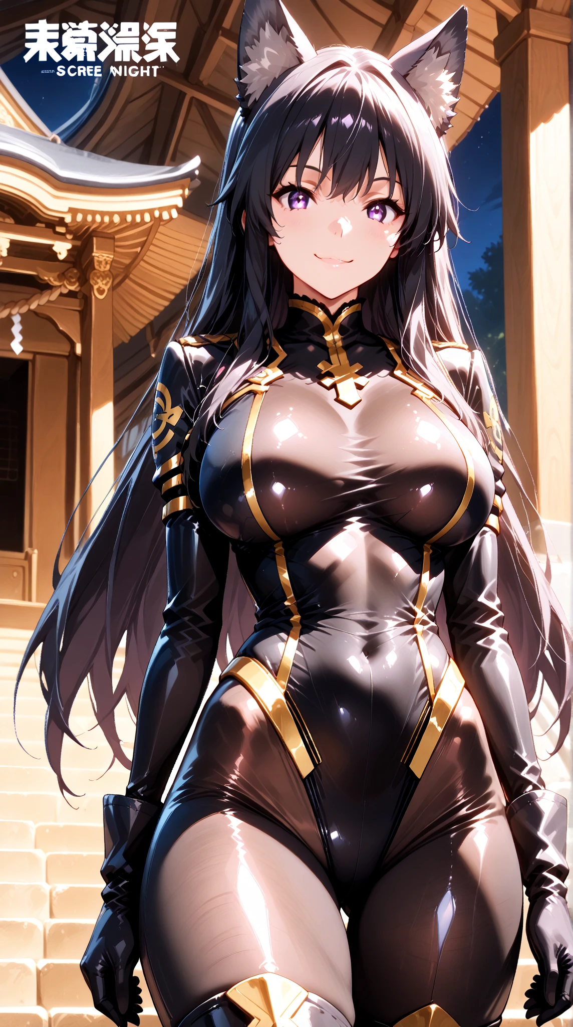 big masterpiece, best quality, extremely detailed CG, beautiful detailed eyes, ultra-detailed, intricate details:1.2), 8k wallpaper, elaborate features, glistening shiny, glowing light, ray tracing, HDR, deph of field, (perfect face), HD, perfect lighting, ((beautiful detailed eyelashes)), ((full body)), solo:1.5 (high-quality, breathtaking),(expressive eyes, perfect face) portrait, 1girl, female, solo, adult, age 20, Black hair, raven black hair, Dark black hair color, bright blue eye color, blue eyes, sky blue eye color, long hair length, looking at viewer, half body, calm expression, tsundere face expression, fantasy clothing, height 4"3, fantasy adventurer attire, rouge attire, thief profession, short height, black cloak, black jacket, black short sleeved shirt, long sleeved leather bracers, black shorts, silver trim, fantasy armor, shoulder pads, pigtails, long pigtails, pigtails hairstyle, very long hair, very long tiwntails hairstyle only, very long pigtail hairstyles, leather armor, light tanned skin, B cup breast size, curly hair, slightly narrow eyes, mature face, wearing fantasy themed clothes, wearing assassin clothes, wearing thief clothes, wearing black hooded cloak, hood down on cloak, black shorts, black knee high socks, black leather armor, boob window on chest, flipping a coin, leaning against a wall waiting, leaning against a wall flipping a coin, silver trim on fantasy clothes silver trim on clothes, glorious absolute territory, absolute territory, in an alley way, in a stone alley way, stone wall, fantasy stone alleyway, night time, moon over head, moonlight shining down