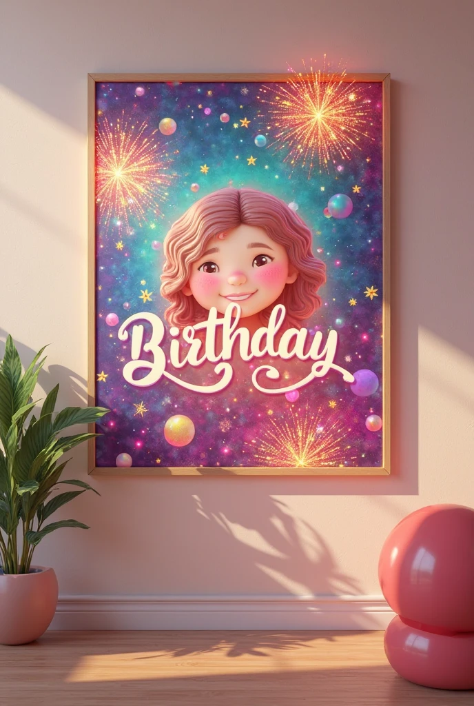 Create a birthday greeting card with the name Tio WALAS