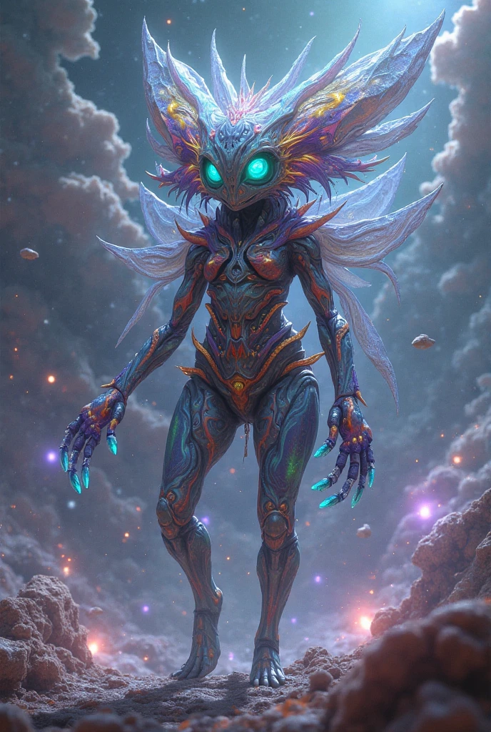 <lora:WebbedTech-20:0.8>, webbedtech , scifi, fuzzy organic webs, 
1girl, dress,green eyes, short hair, cowboy shot, 
 <lora:CosmicEldritchTech-20:0.75> eldritchtech, cosmic, dark energy,