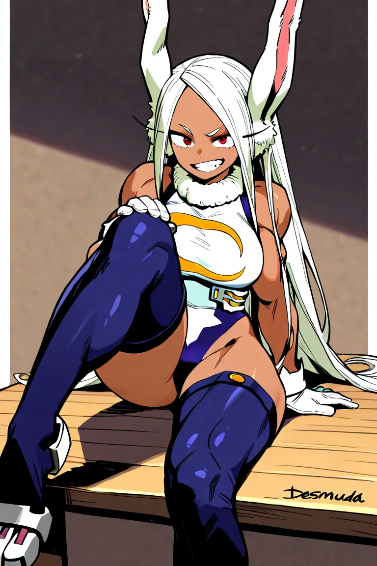 score_9, score_8_up, score_7_up, score_6_up,  p3tl0v3, 1girl, rumi usagiyama, dark skinned female,