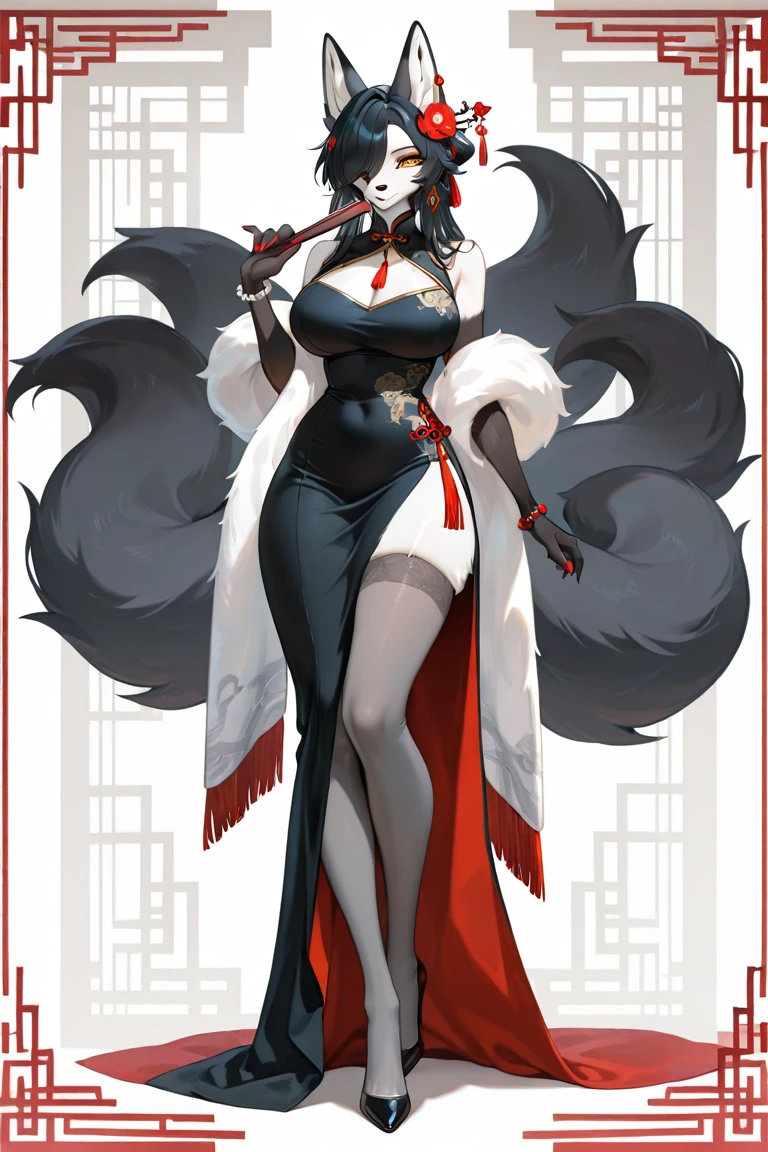 NSFW, obra-prima, melhor qualidade, ultra-detalhado, semi-realista, detailedfacialfeatures, 2 mulher madura, nome: Miao Miao,vestindo roupas antigas wuxia hanfu, cabelos vermelhos,longos,olhos negros, female,cor da roupa branca e sexy,voluptuosa,seios grandes,mulher sedutora, muito bonita,Malicioso,standing on her feet, Imposing and seductive with your pet ,A lion with a scorpion's tail.