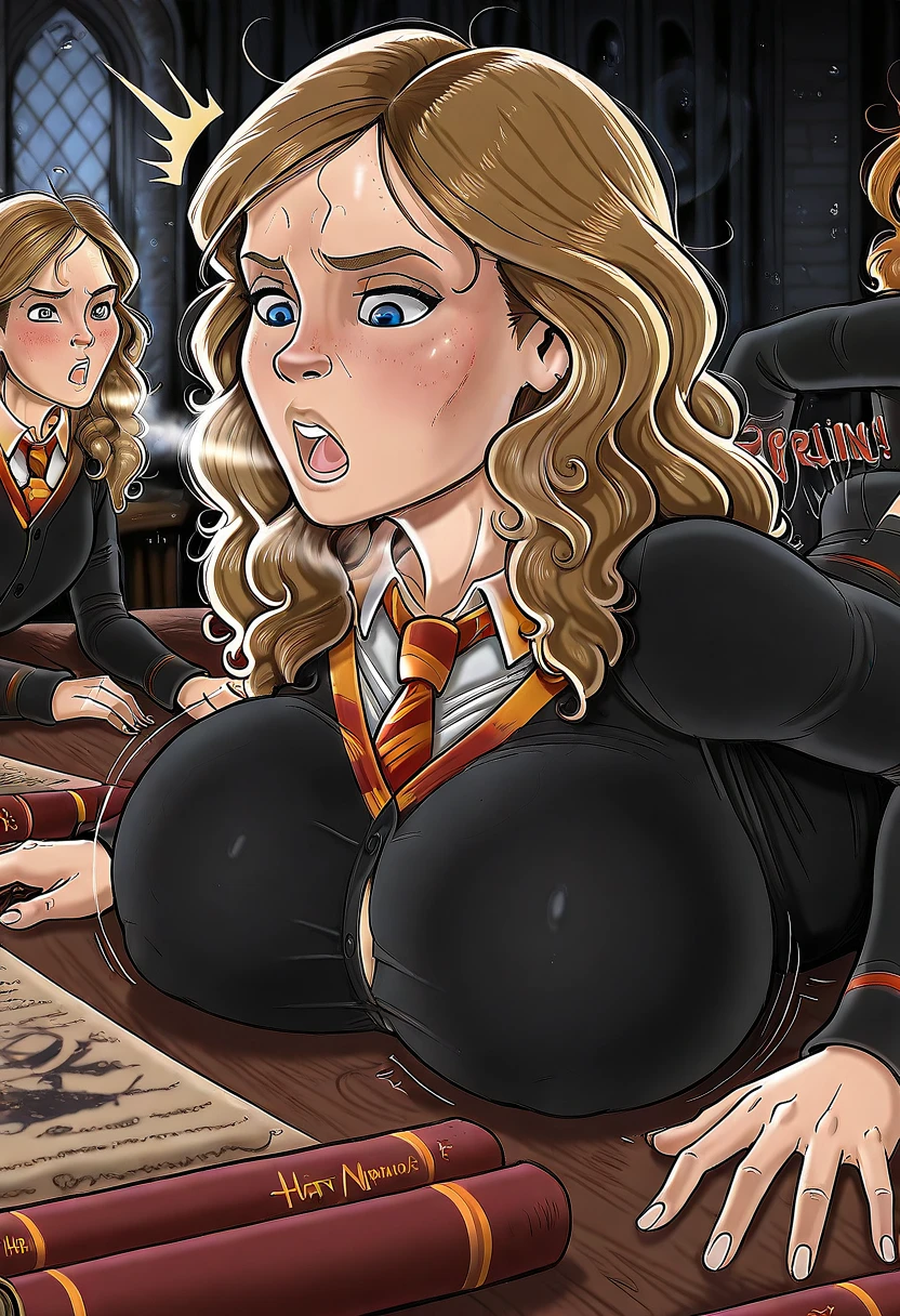 (fiche de conception de personnage, same character, Devant, side, de la), ((Extremely detailed illustration)), high resolution, des mains parfaites à cinq doigts, visage parfait . Deux filles de 25 ans,Soeurs jumelles, avec de gros seins et des mamelons qui pointent, vêtu d'une combinaison rose en latex (spandex) style hentaï ouverte aux parties intime, the scene shows her caressing her breasts, back bent facing the audience, angle de vue multiples, seductive and explicit, corps voluptueux et musclé, legs spread, plaisir intense écrit sur son visage, eyes rolled upwards. NSFW❤️💕💖💋