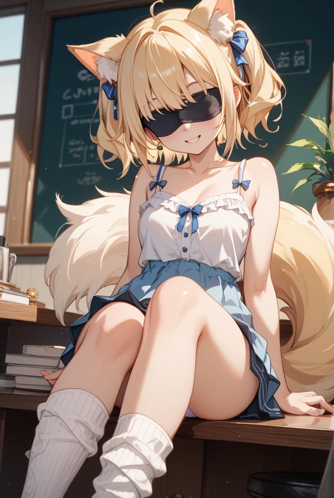 nsfw、BREAK Perfect ???????、Highest quality、(cute:1.1)、(cute)、(High resolution:1.2)、Unbelievably absurd:1.3、Incredible illustrations、(cuteイラスト:1.2)、Beautiful background、(1 girl) 、solo)、(10th Generation、JK、Loli face、Small breasts:1.2)、 Blonde hair and blue eyes, Long twin tail hair,Brown muscle 1:2, Cute Hips, slender、,(Sleeveless Sailor、mini skirt、plaid pants、(),White garter stockings、Headphones、Glasses、Bonbon),(squatting,arms behind head,spread legs)
