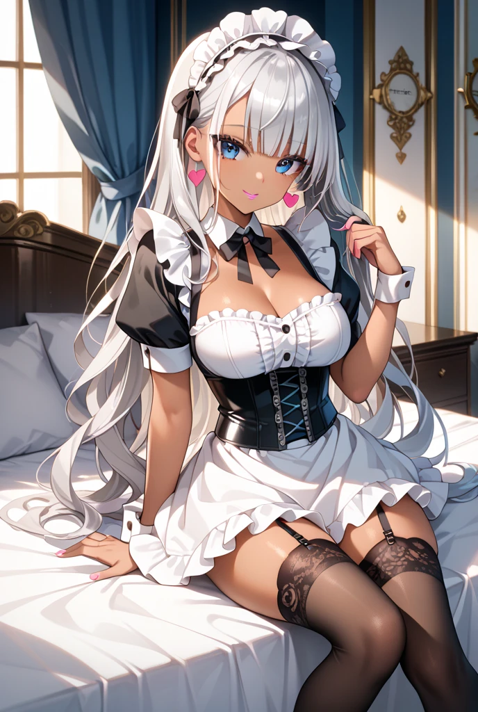 Best quality, 8k, masterpiece: 1.3)), sharp focus: 1.2, beautiful woman with perfect figure: 1.4, slim belly: 1.2, ((layered hairstyle, room: 1.2)), (black lace bra), (transparent white shirt with buttons open), (big breasts, large and beautiful hard), (thin waist, upturned hips, a little fitness marks, vest line), (wearing white high-waisted tights black transparent pantyhose), (hotel room, on the bed, the city outside the window, high-rise buildings), Highly detailed face and skin texture, detailed eyes, double eyelids, white skin, (full body), (long leg ratio), (big ass: 1.5) (((upside view, looking from bottom to top))), (super long hair to the waist, princess cut, long straight hair spread out on the bed ,), bent over with your back to the camera, kneeling on the bed and pouting your ass, (particularly red face, shy), 30 years old, mature, sexy, a woman's face is like a work of art, and her facial features are perfectly balanced