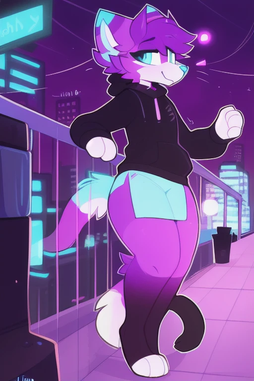 ((nsfw)) By zackary911, zackary911, A cute anthro green fox male, male, all green furry body, male, (cute snout:1.2) full body, black nose, ((by hyattlen, by fumiko, by claweddrip)), 4 toes, simple violet eyes with black iris, short light green hair, highly detailed, fluffy tail, fluffy purple tipped ears, soft and warm chest, tired expression, blushing, blush, toned body, wearing red cropped sweater, wearing jock strap, no underwear, wearing white skate shoes, canine sheath, erected , with knot, cute erection, genitals, cum out, milk shooting off balcony, bubbly milk, puddle of milk underneath, streams of milk leaking off balcony, dry hair, tight , plump ass, wet body, wet glossy ass, rear view, profile , sweating from forehead, not looking at viewer, mouth slightly open, panting, tongue slightly out, tongue, well drawn hands, short hair, kneeling, crouched on balcony ledge, city background, Afternoon sky, realistic lighting.