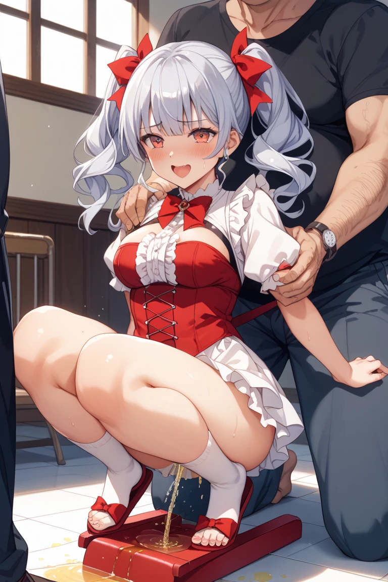 rape,Side view,Big Breasts,Shrine maiden,Sweat,Angry face,shrine,Bare Chest,A man touches my breasts,Being pushed against the wall,Spread your legs,The man inserts his penis from the front,Skirt available,Ahegao,Being restrained,Irritation,Elf Ears