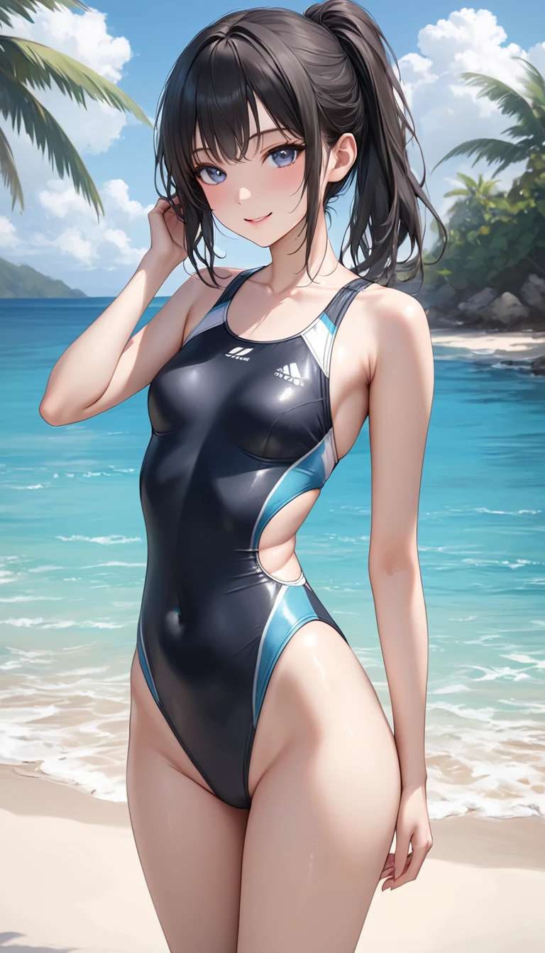 High resolution、
One beautiful young woman、
(Masterpiece 1.5),super high quality, Very detailed,Perfect drawing,NFSW、Beautiful woman、Beautiful, glowing skin、A kind smile、Beautiful black hair、Braiding、(((beautiful swimwear)))、(((Luxury Swimwear))),3D、16K Illustrations、((Clear Face))、High resolution、Nice background、Beautiful background、Spotlight、Vibrant colors、(((Detail View)))、Perfect beautiful girl、(((Perfect photo))),beautiful fingers,beautiful hands,fingertip,nail,arms behind back,Wakame seaweed、Wakame seaweed、Wakame seaweed、Wakame seaweed、Wakame seaweed、Wakame seaweed、Wakame seaweed、