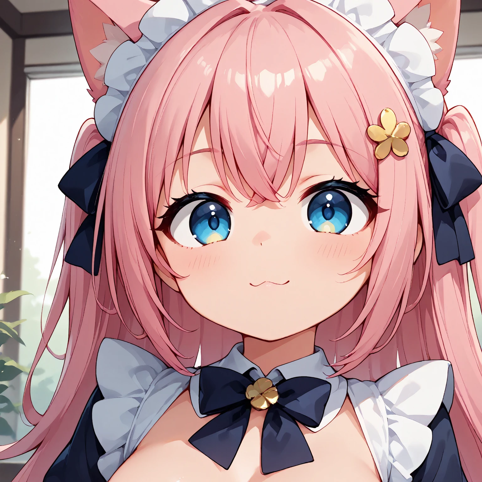 ((8k, 16k, highest quality, masterpiece, very detailed, super detailed, official art)), semi-realistic illustration, realistic anatomy, 1 girl, 16 years old, nude, NSFW, see-through pusy, detailed pussy, (baby face), (shining eyes:1.2, highlight eyes), (beautiful eyes, perfect eyes, upward facing eyes), shining lips, venus spark \(umamusume\), (pink horse tail), (very small breasts), beautiful face, pink short hair, blush, looking at the viewer, ((oversized white business shirt, see-through business shirt, open business shirt:1.2, bottomless)), ((cute smile)), ((Bedroom, sitting on the bed, wariza:1.2, Learn positively)), (dynamic angle:1.3, face focus:1.2), skinny, (extreme close up:1.5), young body, wet skin, (soft warm lighting, dramatic lighting), ((detailed background)), down blouse