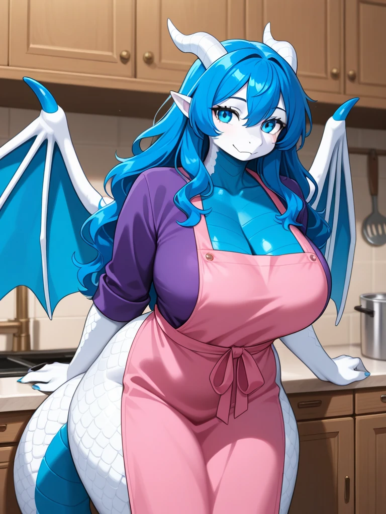 Shark girl, very sexy, big breasts, wedding dress bikini, Stick out your tongue and drool.