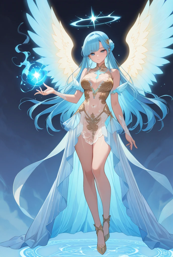 Physical appearance: The Lumineths are beings with an ethereal and radiant appearance., with translucent bodies that emit a soft, warm light. Their skin appears to be composed of luminous crystals that shine with iridescent tones that change depending on their emotional state and environment.. They have a slender and graceful stature, with elongated limbs that seem to merge with the light around them.
Mystical Faculties: They possess innate magical abilities that are closely linked to light and cosmic energy.. They can manipulate light to create dazzling illusions, heal with its luminous touch and project beams of bright energy in self-defense or for peaceful purposes.
Facial Features: They have angular and beautiful faces, with big eyes that shine like stars and blink with flashes of color. Their pointed ears capture light and sound vibrations from their surroundings., giving them a keen perception of the world around them.
Clothing and Ornaments: They wear vaporous robes woven with threads of light and adorned with glowing gems that act as energy sources.. Her jewelry is a symbol of her connection with the luminous forces of the universe., and change color and brightness according to your emotional and energetic state.
Society and Culture: The Lumineths inhabit ethereal cities built among the clouds and stars., where natural light and magic coexist in harmony. They are known for their ancient wisdom and their art in creating works of light., that reflect their ideals of peace, harmony and cosmic balance.
Relationship with Nature: They have a deep respect for nature and are committed to preserving ecological balance. They can communicate with the luminous creatures of the forest and the elemental beings of water and air., acting as guardians of the flora and fauna in their habitat.
The Lumineths are a mythological race that embodies the beauty and magic of light, inspiring admiration and reverence for his