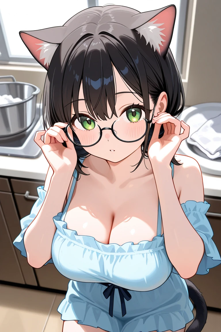 nsfw,(((masterpiece))), (((best quality))),((masterpiece:1.5)), (best high quality), (ultra high res), (ultra highly detailed), (8k:1.3),anime colored,perfect hands, perfect fingers, perfect legs,1woman,idol master,((hina araki)), (20yo, beautiful girl, cute girl), (beautiful brown eyes), (beautiful orange hair), (((short hair))), (waviy hair), (wet hair), (wet skin), (sweat), (steam), (flat chests, large breasts),((green truck suit)), ((open clothes)), (wet, sweat:1.3), ((wearing glasses)), (food,cup, table, plate, bowl, pizza, drink,pov_across_table, dinnig)),(cum on body:1.9, cum on hair:1.9. cum on face:1.9, cum on mouths:1.3,cum on table 1.9)),((multiple boys, peeing on a girl, facial, cum on mouth, cum on body, multiple penises, gangbang))),ecstasy torogao, saliva trail, nose blush,((shyness smile:1.3)), ((eat cum:1.7)),(peace sign:1.5),(indoor,studio apartment),