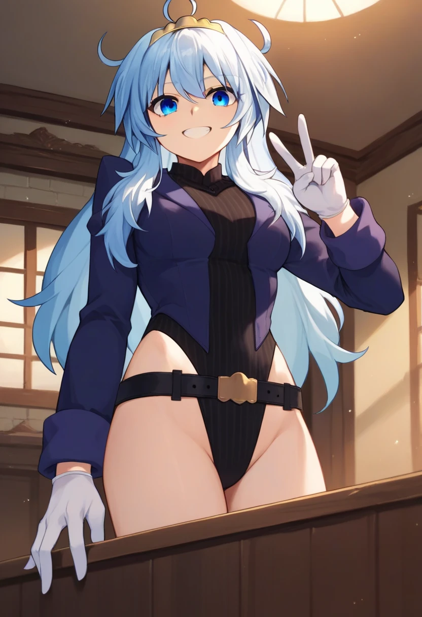 ((masterpiece)), (best quality), beautiful, extremely detailed face, perfect lighting,ultra-detailed,((expressionless)),((cold attitude)),((tsurime)),((tareme)),breasts,((Mature female)),((gym storeroom))
roxy, ahoge, black ribbon, blue eyes, blue hair, braid, hair between eyes, hair ribbon, long hair, twin braids, very long hair,
Perfect female body,(slim waist),abdominal muscles,linea alba,
black legwear, black skirt, miniskirt, open clothes, open jacket, pleated skirt, skirt, white capelet, white footwear, white jacket,
(fucked silly),(((orgasm))),(ahegao),(blush),(torogao),(naughty face),,(seductive smile ),tongue out,((heavy breathing)),looking up,open mouth,eye contact,, ((masterpiece)), (best quality), beautiful, extremely detailed face, perfect lighting,ultra-detailed,
1girl, 1boy, mating press, penis, ass, testicles,