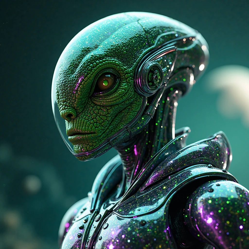 alien piloting spacecraft, green alien, blue eyes, large eyes, galaxies, bright streaks of colour
reflections, realistic lighting, light rays, beams of light, realistic, high quality photo, 4k, 7-dune
<lora:Dune Style v1.0:0.8> <lora:add-detail-xl:0.6> <lora:xl_more_art-full_v1:0.3>