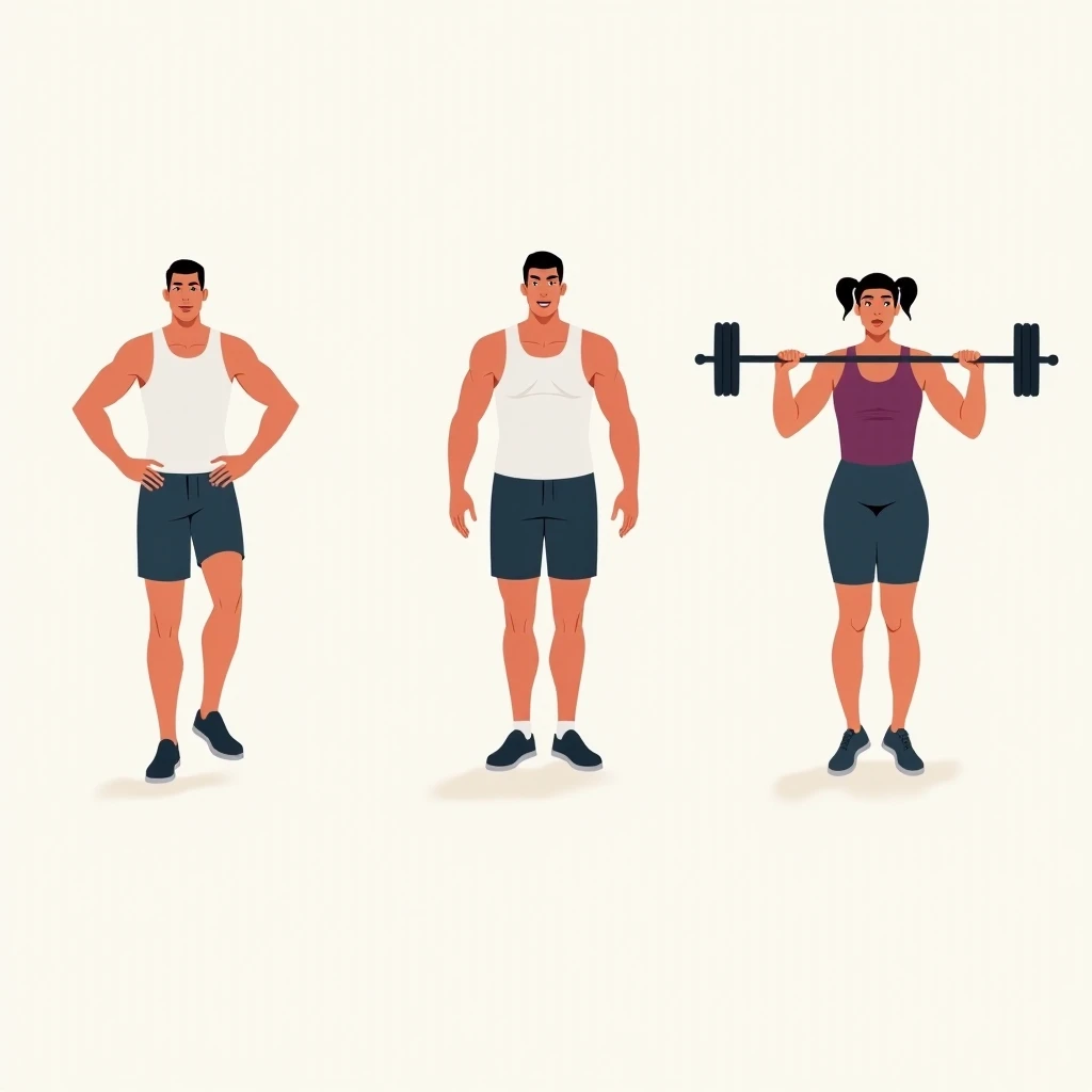 Two muscle guys and one fat Black guy