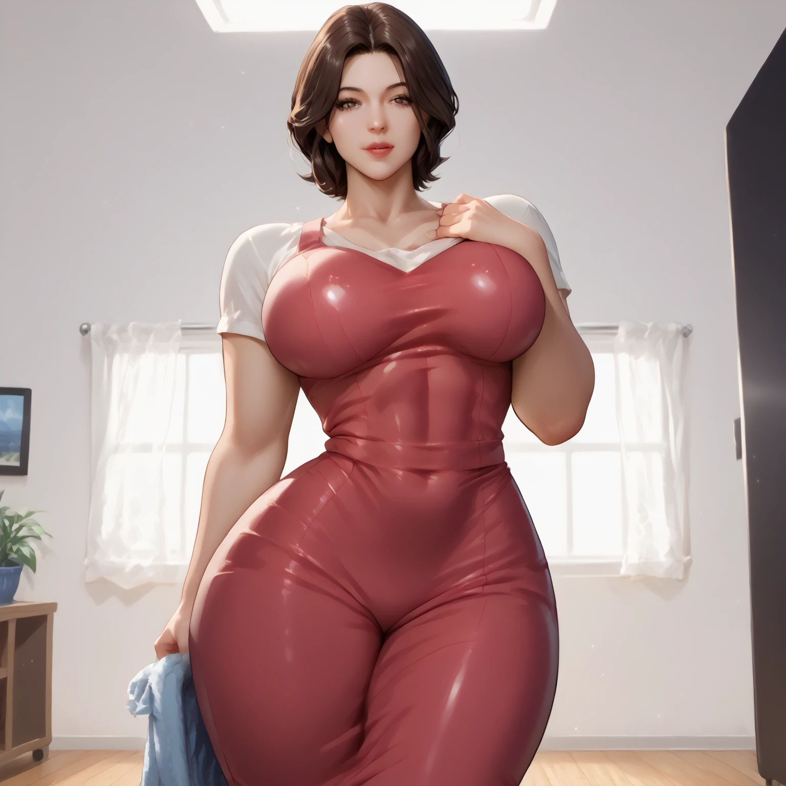 Helen Parr, detailed face, orgasmic expression, defined figure, thick legs, thin waist, huge breasts, much more voluptuous, more muscular, Much more lascivious, suck cock (NSFW breasts), hdri, extremely naked, nude, nua, pelada, nsfw, perfect proportions human body, gigantic breast 1.9