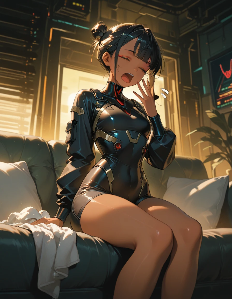 masterpiece, best quality, very aesthetic, absurdres,
full_body, close-up,
pokemon,
nessa_(pokemon),
hot_spring, outside, night, dim_lighting, steam, water, night_sky, overgrown, 1girl, wide_hips, thick_thighs, narrow_waist, slim_waist, large_breasts, huge_ass, toned, covered_abs, light_eyes, dark_hair, dark_skin, dark-skinned_female, oni, tied_hair, long_bangs, breasts_squeezed_together, dynamic_pose, partially_submerged, naughty_smile, light_smile, tomboy, one-piece_swimsuit, skin_tight, competition_swimsuit, multi-strapped_swimsuit, leotard, thigh_strap, turtleneck, navel_cutout, underboob, shiny_swimsuit, wet_swimsuit, see-through, wet_skin, shiny_skin, water_drop, steaming_body, latex, strap_pull,