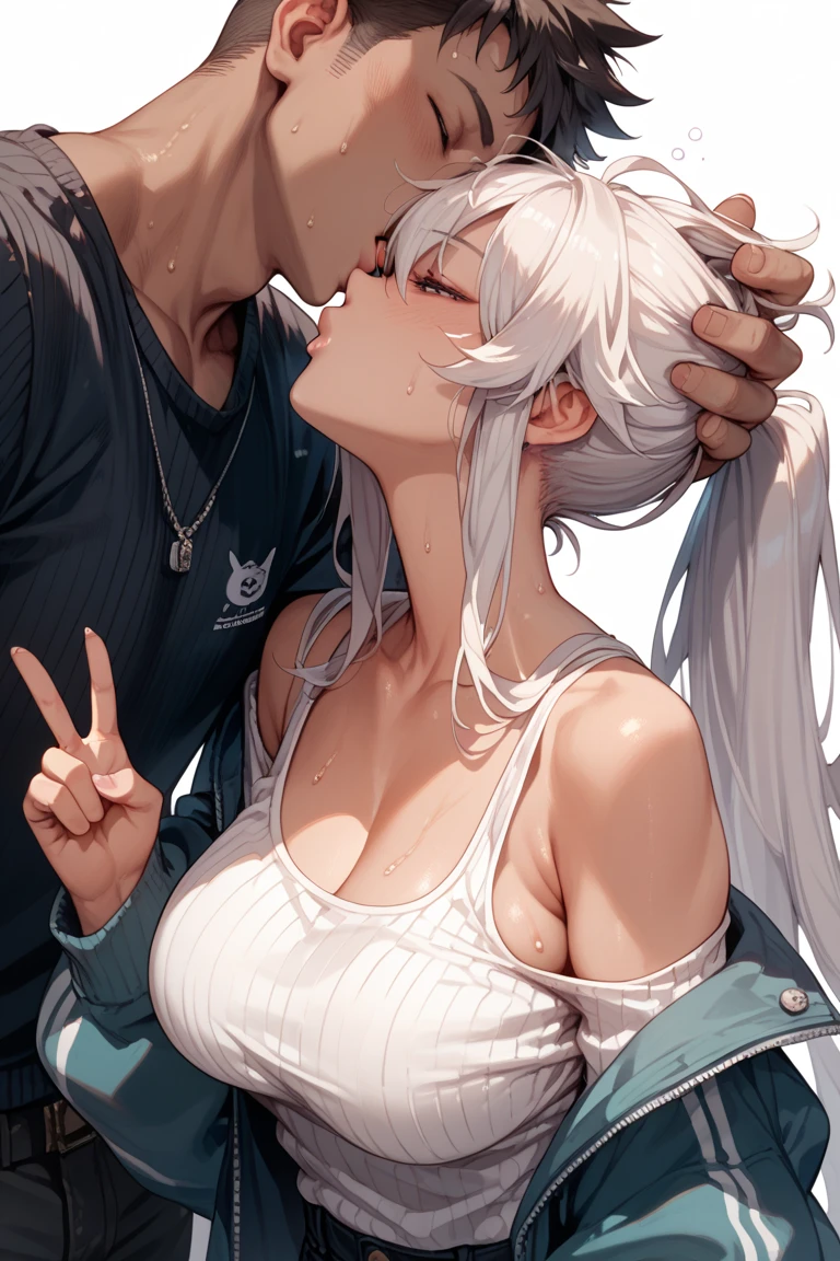 ((woman,milf)),((From the side)),((boy's penis is erect)),(((Intense orgasm:1.1))),(tears:1.2),(Sweat:1.3),((at the castle:1.1)),(Shorts),(button-down,wearing lace),(clothing),(Squint eyes:1.3),(embarrassing,blush:1.3), masterpiece, Highest quality, Very detailed, Dynamic Angle, ((Perfect hands)),Great background, Meaningful Background, Absurd background, Artistic Overlays,(Big Tits),panty,(Silver Hair)
