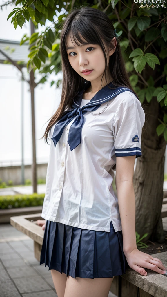Very detailed CG Unity 8k wallpaper, Highest quality, Very detailed, masterpiece, Realistic, photo Realistic, ((Stand apart:1.2))、((Photograph the whole body))、Very detailed cute 14 year old girl, (((Try lifting your skirt))), (Lift it yourself), Camel Toe、Natural Makeup、(masterpiece:1.3, Highest quality, Ultra-high resolution, Very detailed), (Realistic:1.1, photoRealistic:1.4)、School Life、In the classroom、Enjoying alone、Blushing、Xiaowa、Beautiful detailsまでこだわった髪, Beautifully detailed face, Beautiful details, Camel Toe、Beautiful clavicle, Beautiful body, Beautiful breasts, Beautiful thighs, Beautiful feet, Beautiful fingers,
View your viewers, 1 Girl, Japanese, 14-year-old girl、smile、Perfect Face, (Perfect Anatomy, Anatomically correct), Cute and symmetrical face, Baby Face, White skin with attention to detail, Skirt flip、Camel Toe、Skirt flip、((Lower body naked))、((Wear loafers and socks))、(Cute side twin tails:1.5,brown、Scrunchie), Asymmetrical bangs, black eye, Long eyelashes, (Small Box)、Very slim figure、thin, blush, Lips parted, Looking at the audience ((Cute short-sleeved sailor uniform:1.5))、In a Japanese classroom、Detailed slender legs、White skin、Skirt flip、Camel Toe、Skirt flip、(2 legs、Black knee-high socks:1.2)、((One young junior high school student))、Full body portrait