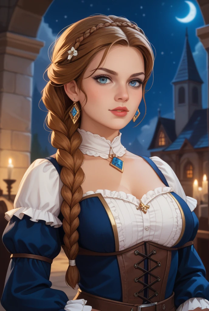 masterpiece, ultra detailed, 8K, Raw photo, Realistic light, Cinematic composition, Realistic face, Realistic skin, (woman from Ukraine), (torn and dirty traditional clothes), cute sexy, pleasure, perfect anatomy, war, cinematic, medieval village, nightfall