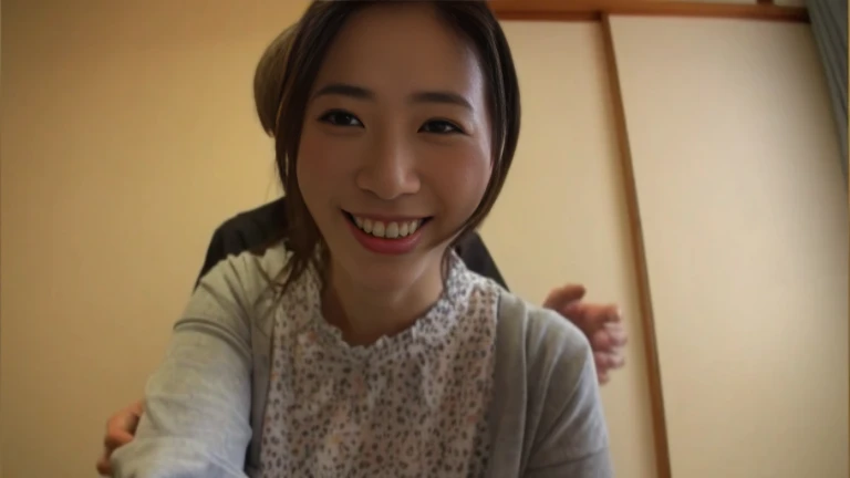 The Japanese college girl next door gives a very intense blowjob