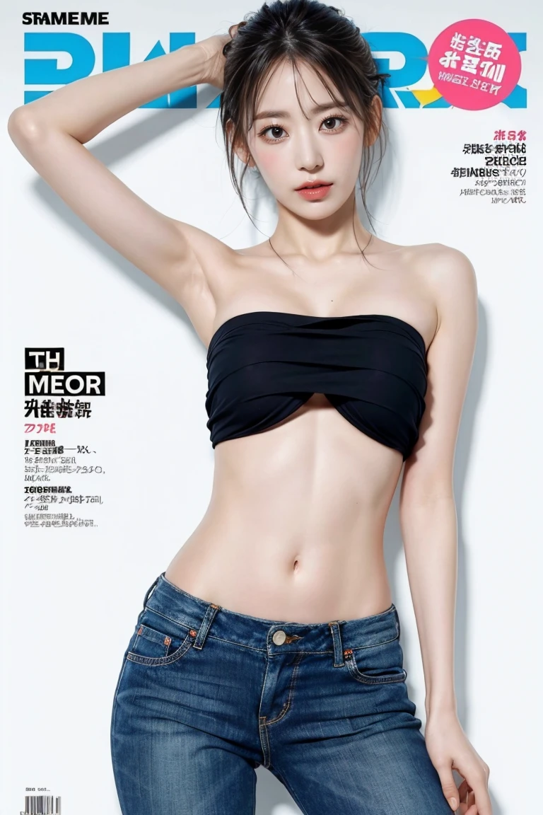 (((White Background 2.0)))、Professional Lighting、(((Professional Lighting 1.5)))、Translucent skin texture、Beautiful Skin、Beautiful Skin、、(((Whitening 1.5)))、White bra、See-through、、Ecstasy of Musical Notes、((Naked 1.5))、((Nude 1.5)))、(((Mid-shot photo 1.5)))、Simple earrings and necklace、(((ファッションMagazine Cover 1.5)))、(((Magazine Cover 1.5)))、Black Hair、(((Dynamic pose 1.5)))、A gentle smile。Slim body type、