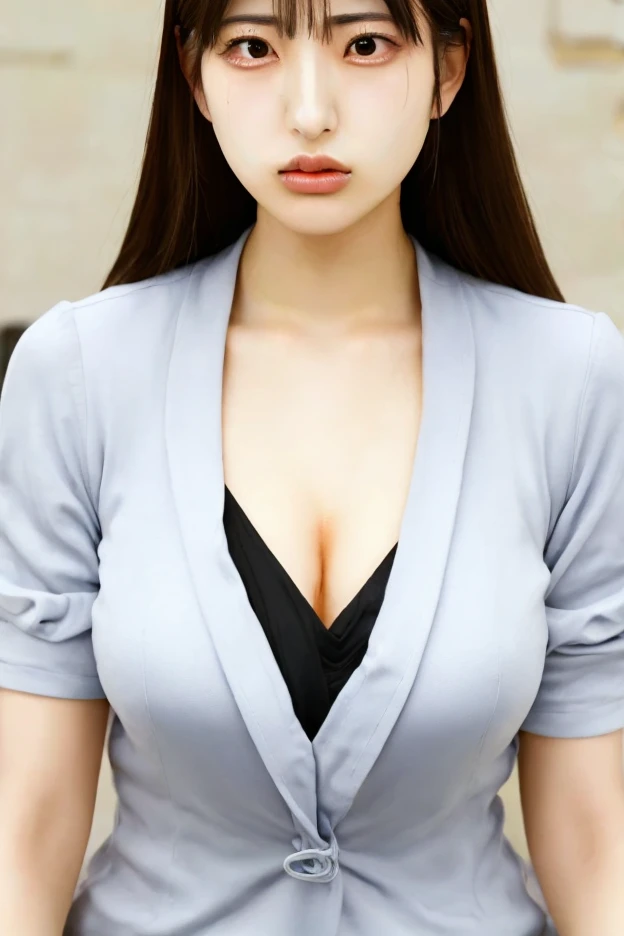 Wednesday Adams with read hair and large tits