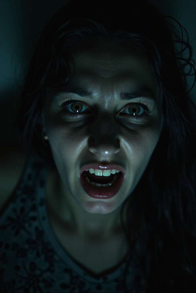 tired looking woman with tongue out, inspired by Elsa Bleda, by Elsa Bleda, extremely moody blue lighting, malika favre, dripping saliva, moody dim lighting, albi albi, foggy melancholic lighting, very moody lighting, feral languid emma roberts, by Adam Marczyński, dark moody intimate
