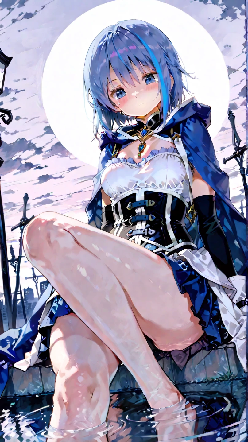 masterpiece, Highest quality, Rem, One girl,Frilled Lingerie,whole body