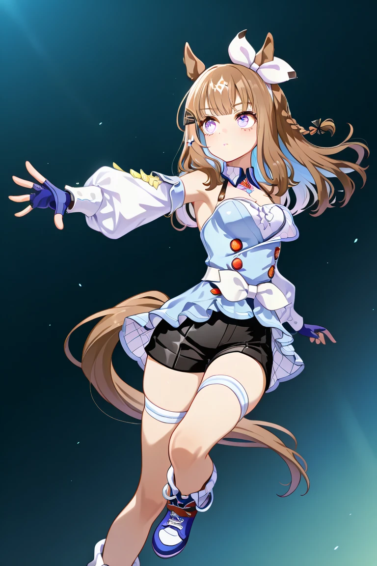 masterpiece, extremely detailed, best quality, original, dynamic posture, dynamic angle
Uma Musume, WonderAcute-5000, ((1girl)), a warm and beautiful girl with gray horse ears, gray hair