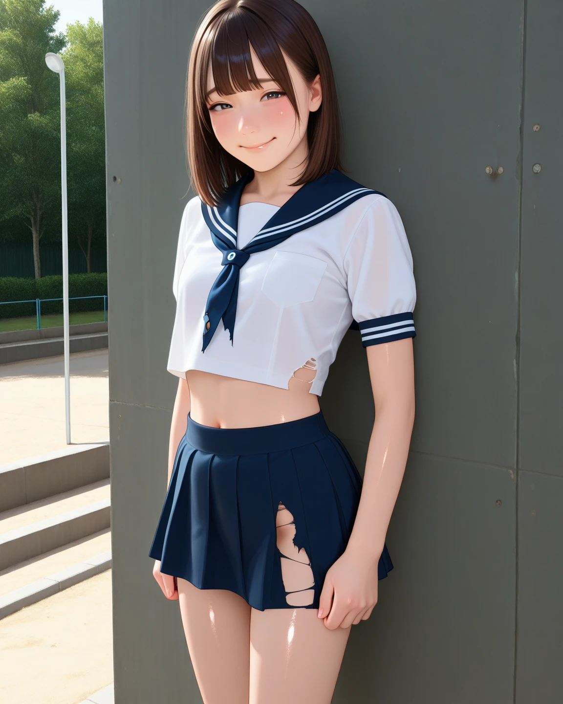 Skirt School Swimwear、Japanese、cute