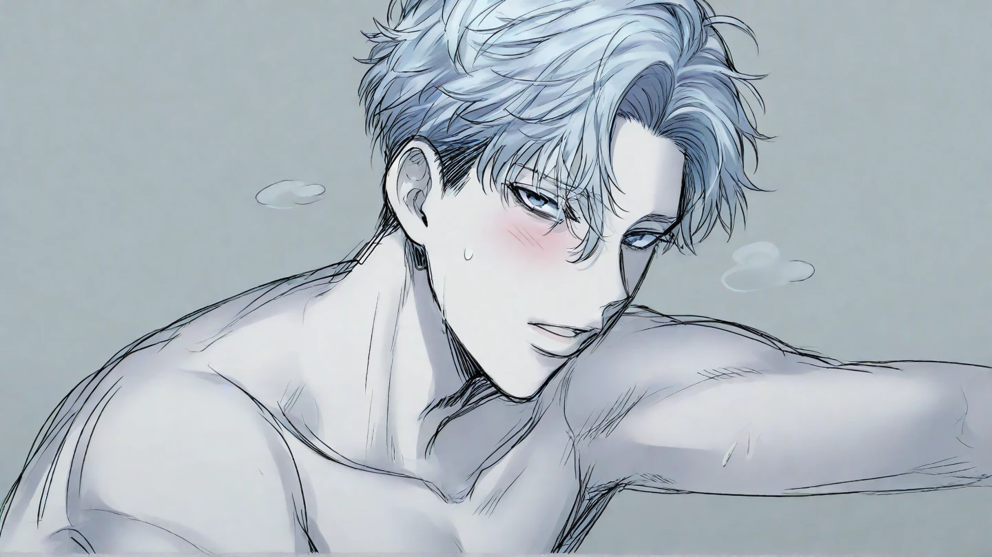 masterpiece, best quality, 1 male, adult, mature, tall muscular guy, Dark theme, Magic circle, bubble, rainbow Sunlight, Underwater, Reflected mirror, floating piece of Glass, Rainbow light, Bubble Swirling, wind Swirling, Aurora, fantasy scenery, Starlight around the character, (upper body)