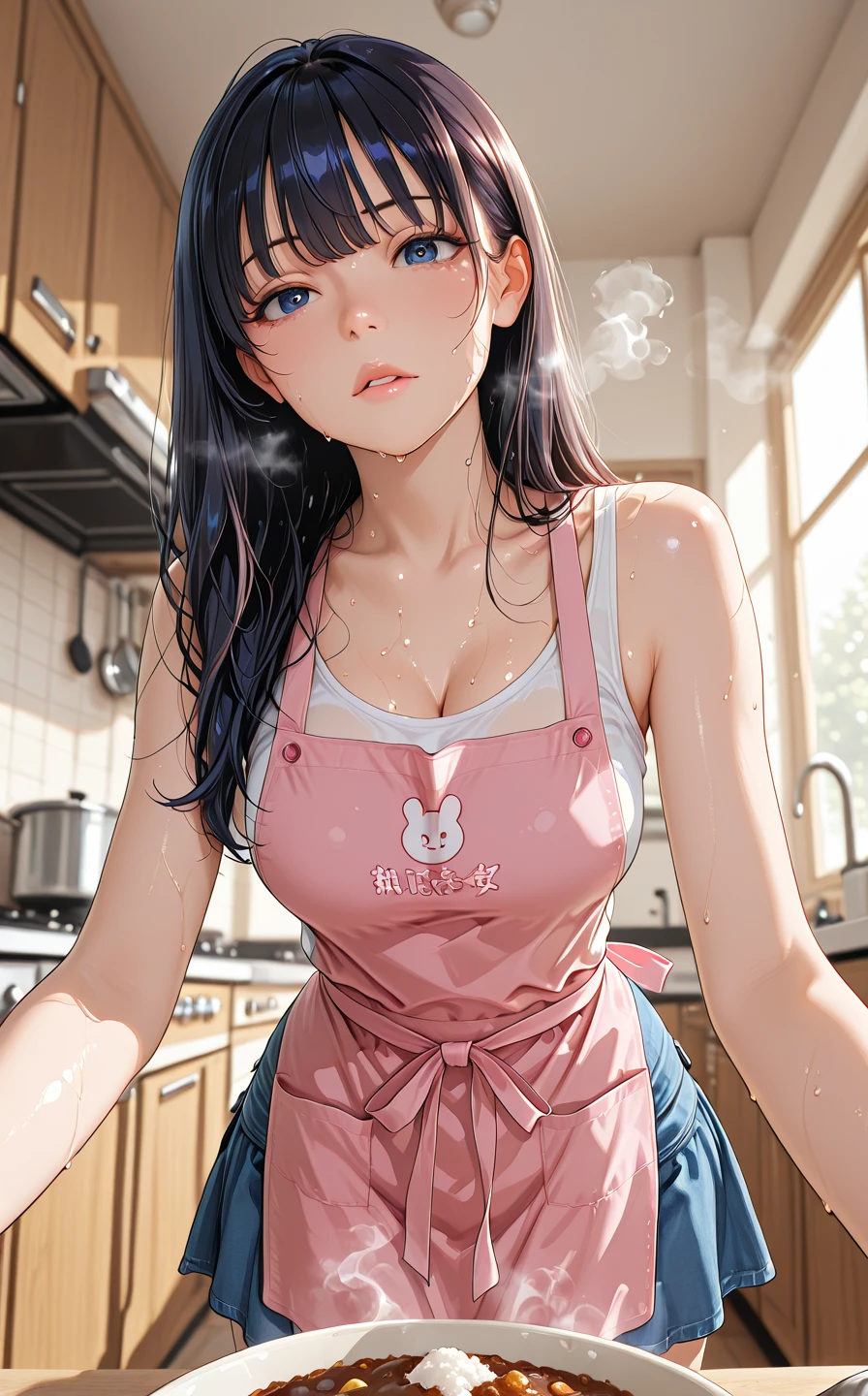 arafed woman in a red top and floral shorts posing in a laundry room, sexy girl, touching her clothes, tight attire, her belly button is exposed, revealing clothes, alexa grace, 👁🌹👾, 2 4 year old female model, very sexy outfit, looking hot, tiny waist, tight outfit, at the counter, sexy look, sexy outfit