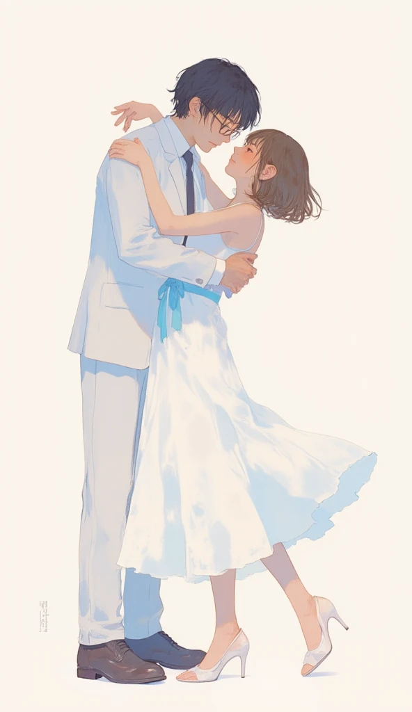 Painting of bride and groom in wedding dress, author：Uesaka Seka, author：Hiroshi Yamagata, author：Kiyochika Kobayashi, author：Iwao Takamoto, author：Yasutomo Oka, author：Nobusada Yanagawa, author：Tsuguharu Foujita, author：Nanmi Morikage, author：Yasutomo Oka