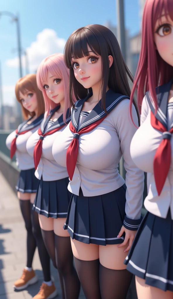 Ultra HD、Ultra high definition、beautiful girl、high school、high school girl、Graduation Ceremony、School gym、Many students、Alignment、Camel Toe、Giant tit、Nipple Puffs、Cleavage、Plump、Super big breasts、Super big butt、Full body photo、Group photo、multiple、Holding a diploma、uniform、Surrounding teachers and students