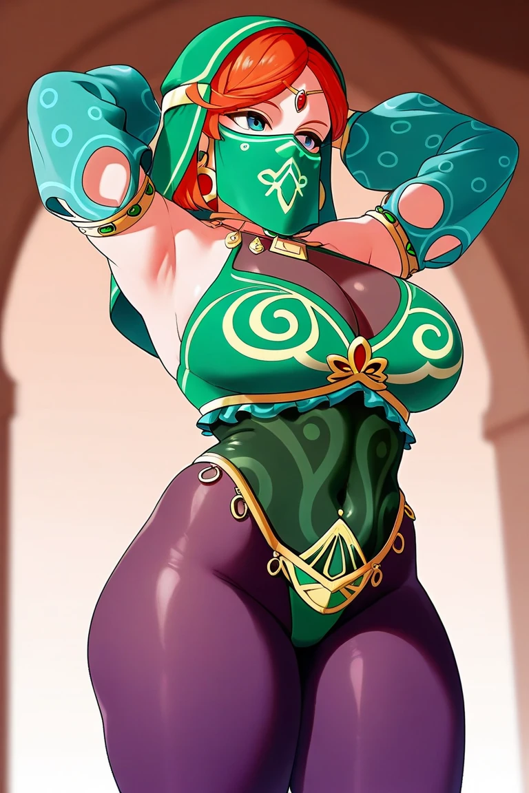 mustache, big mustache, beard, big beard, ((masterpiece)), ((best quality)), (detailed), perfect, solo, zelda, gorgeous woman with bikini, luscious lips, long hair, huge breast, deep cleavage, huge breasts, sexy, lying down