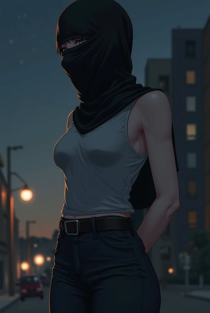 (((front view))). (((perfect anatomy, anatomically correct, super detailed skin))), 2B from Nier Automata. short hair, ((solo)), (((blindfold))), ((hourglass body,)), (alone). ((solo:1.5)),  ((city of Buenos Aires as background))), Obelisk in the background, big red lips, white hair, 1 girl, ((white tshirt:1.5)), [[[(((big hips)))]]]], BREAK, (wearing jeans), hourglass body,, shiny skin, watching the viewer, beautiful hair, beautiful face, beautiful detailed eyes, blue eyes, babyface, , beautiful body,standing, (beautiful scenery), 8k, top quality, masterpiece​:1.2, extremely detailed), beautiful illustration, natural lighting, ,(high detailed skin:1.2)  