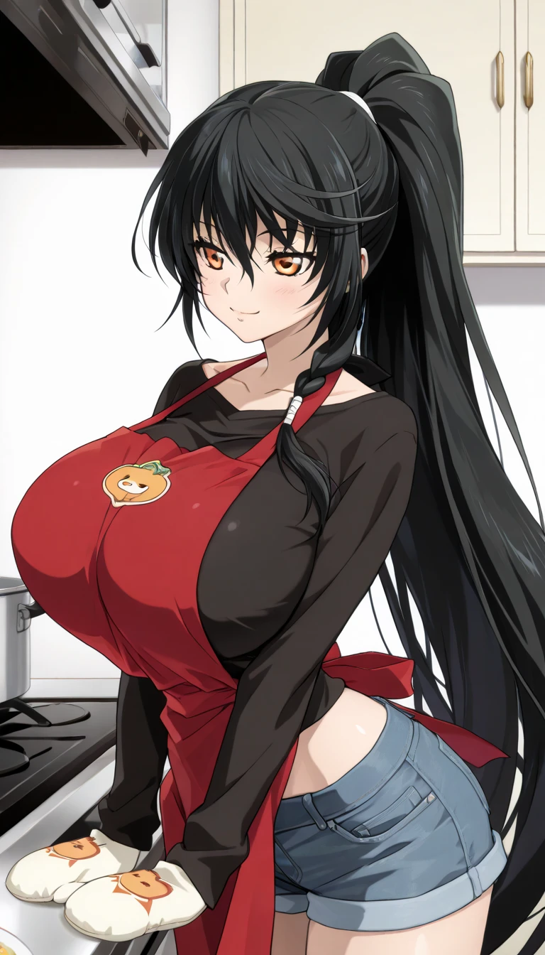 score_9, score_8_up, score_7_up, source_anime, expressive, anime, cartoon, speedlines, dynamic, hearts, 1girl, wide hips, makeup, , cleavage, open shirt, skindentation, toned, sweat, orange jumpsuit, prison, smug, , long hair, Tsurugi (black hair, hime cut, antenna hair, long hair, halo, bloody halo, red eyes, eyeshadow, black wings, low wings, wings from lower back, thorny wings, featherless wings, neck tattoo,), , mugshot style, crazy love, nipple slip, grabbing own breasts