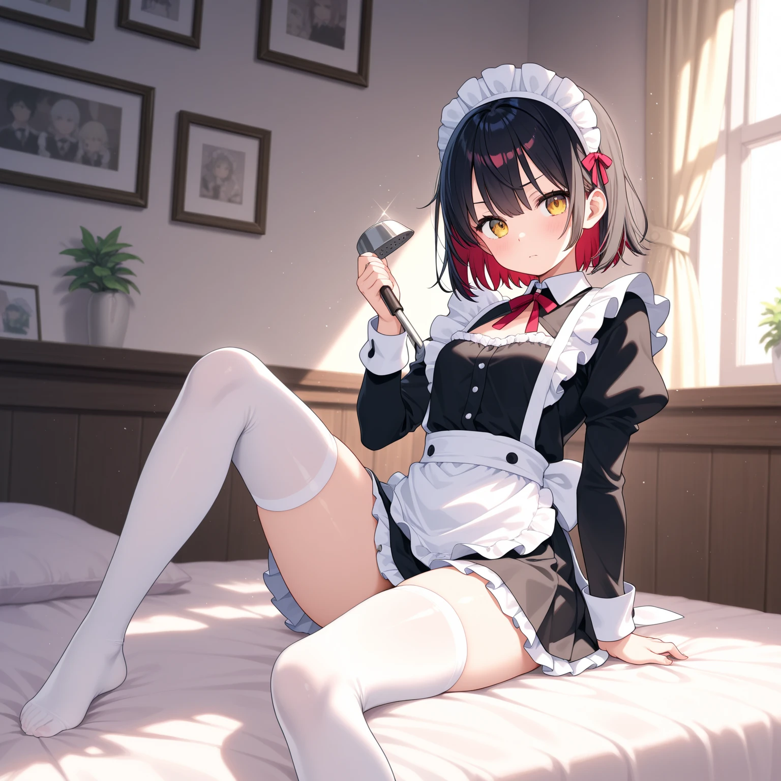 ((Best Quality)), ((Masterpiece)), (Details: 1.4),Anatomical, award-winning concept art, beautiful, fine details, warm soft color grading, depth of field, highly detailed CG Unity 8k wallpaper, amazing, best illustration, lens 135mm, glossy, light reflection, clear, very elaborate, RAW, photography, portrait, official art, beautiful and aesthetic, 1 girl, full body, full body photo of petite girl, child actor, red hair, red big eyes, short hair, black knee socks, sitting, hands on knees, absolute area, perfect feet, perfect toes, perfect foot shape, perfect toes, five toes, realism, vibrant, moment when the lover was in a miracle, fantastic visual depiction, professional effects, 13age, beautiful girl, petite girl, loli big, beautiful nails, Beautiful fingers