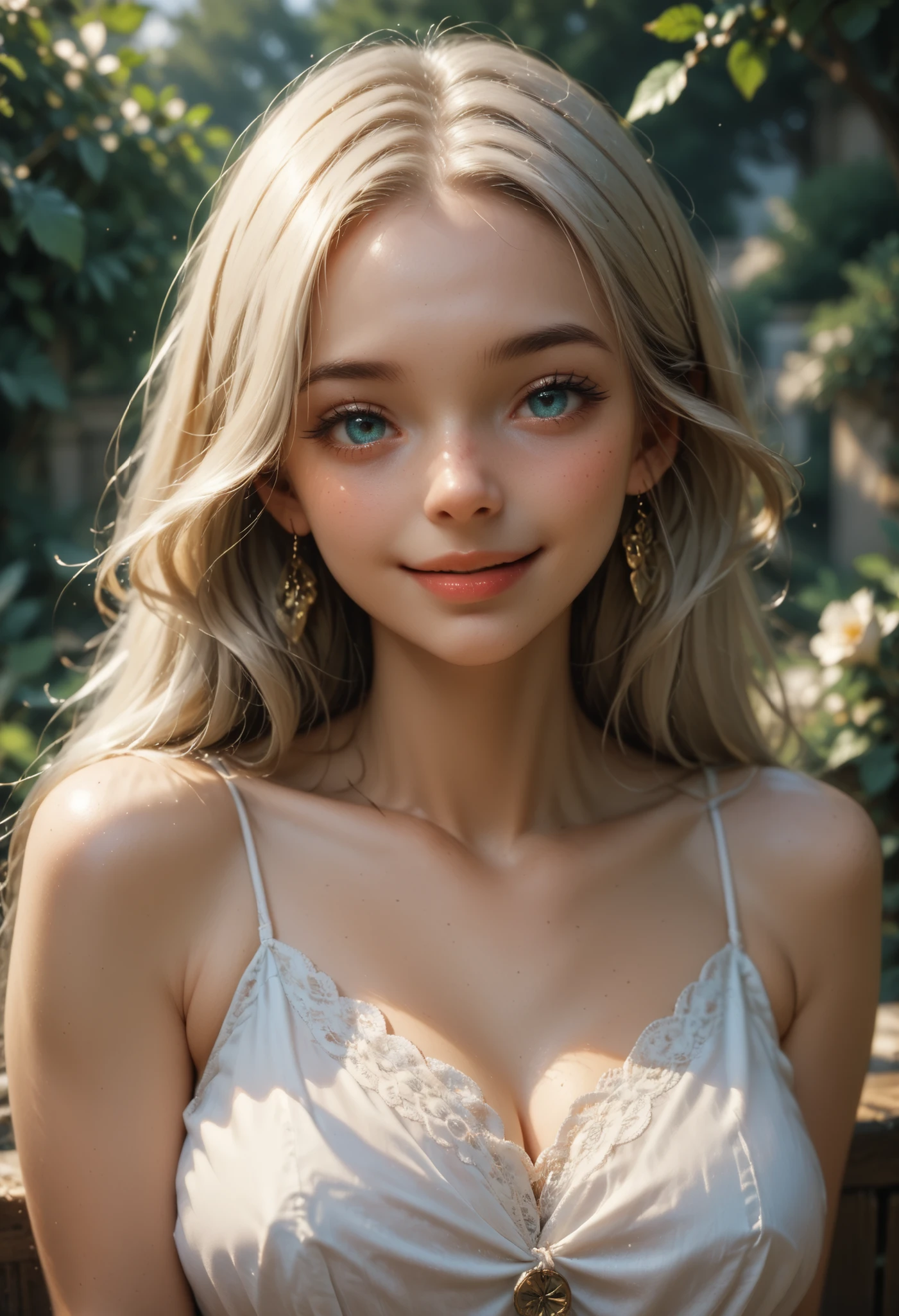 A sacred and enchanting dark elf, Fearless smile