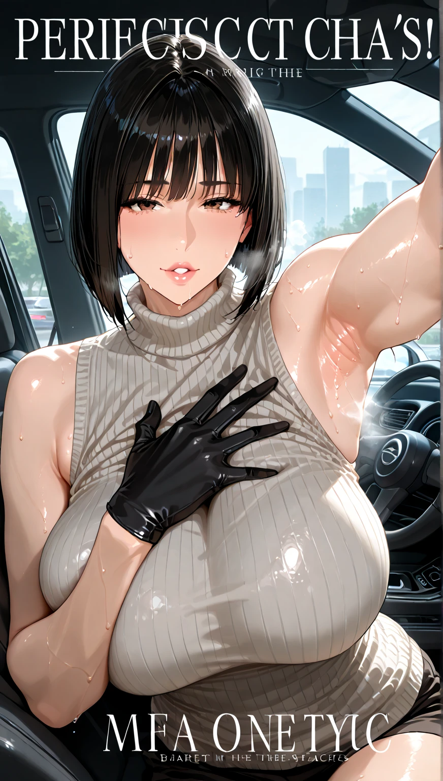 (loli:1.38),(14 Years Old:1.68),(young Woman:1.66),(young Age:1.78),(Masterpiece:1.21),(FHD),(16K),(Top Quality:1.24),(Super Resolution),(Super Illustration),(Best Shadow),(High Quality),(Super Detail:1.15), Elaborate,1 Woman, Japanese girl,(Small Round Face:1,69),(small breasts:1.53),(low ponytail:1.43),(short hair:1.12),(downturned eyes:1.76),((in car:1.8)),(Boxcar, rear seat:1.55),(looking Viewer:1.42),(on back:1.32),(spread legs:1.61),(Rubber Suit),(Enameled boned long sexy gloves:1.3),(Vagina:1.38),(pubic hair:1.37),(dynamic angle:1.76),((Midnight Scene:1.66)),(shy:1.48),(sad:1.68),(sweat:1.27),(blush:1.35),(pussy juice:1.22),((masturbation:1.63)),(Dildo:1.5),