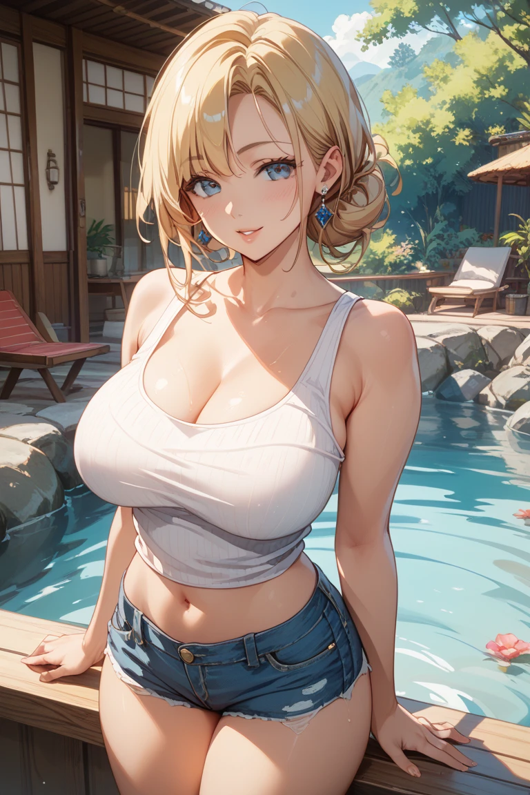 (masterpiece), (best quality), 1girl, (perfect face:1.2), (beautiful face:1.2), platinum blonde hair, happy, light smile, looking at viewer, pose,
Best Picture, Masterpiece, 4K, High Quality, One AdulA woman is on all fours in a grassy meadow. A large dog is holding her back. Silk underwear. A complete body. Perfect hands and legs. Beautiful body, beautiful legs. Beautiful hands. Perfect body, perfect legs. Perfect hands. Cowboy shot
Woman's sweaty, wet, scantily clad, visible breasts and erect nipples. Sweat is soaking through.
The woman blushes and smiles mischievously.
One cool, mature woman and one big dog. Tank top, hot pants.
One cool adult woman
She is crawling on all fours in a wooded, overgrown area. A big dog is hugging her back.
(A very short skirt).